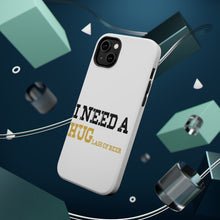 DistinctInk ToughCase for Apple iPhone, Compatible with MagSafe Charging - I Need a HUGlass of Beer