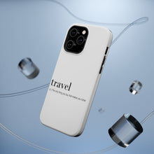 DistinctInk ToughCase for Apple iPhone, Compatible with MagSafe Charging - Travel - Thing to buy that makes you richer
