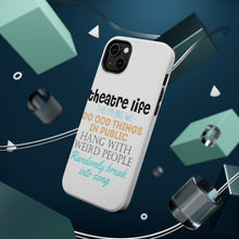 DistinctInk ToughCase for Apple iPhone, Compatible with MagSafe Charging - Theatre Life - Odd Things in Public