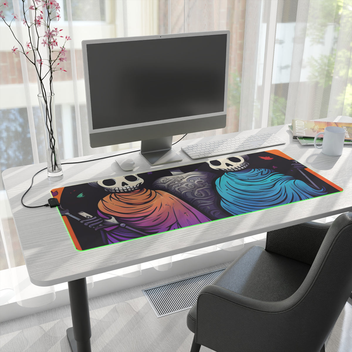 LED Gaming Mouse Pad with The Paths We Choose Design for Halloween LGBTQ+ Pride, view 50