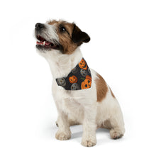 DistinctInk Adjustable Pet Banana Collar with Haunted Harvest Time Design for Halloween