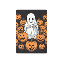 DistinctInk Playing / Poker Cards with Skeletal Ghostly Pumpkin Patch Design for Halloween