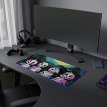 DistinctInk LED Gaming Mouse Pad with Exploring the Unknown Design for Halloween  LGBTQ+ Pride