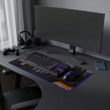 DistinctInk LED Gaming Mouse Pad with Spooky All Hallows' Eve Design for Halloween
