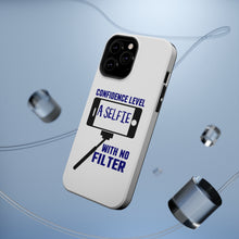 DistinctInk ToughCase for Apple iPhone, Compatible with MagSafe Charging - Confidence Level Selfie with No Filter