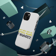 DistinctInk ToughCase for Apple iPhone, Compatible with MagSafe Charging - Don't Mess with Electrical Engineer It Megahertz
