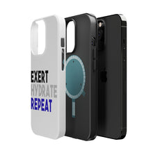 DistinctInk ToughCase for Apple iPhone, Compatible with MagSafe Charging - Exert Hydrate Repeat