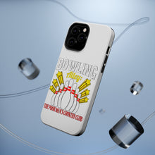 DistinctInk ToughCase for Apple iPhone, Compatible with MagSafe Charging - Bowling Alley The Poor Man's Country Club