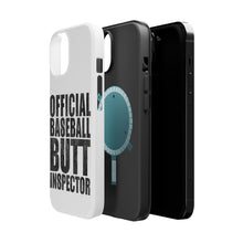 DistinctInk ToughCase for Apple iPhone, Compatible with MagSafe Charging - Official Baseball Butt Inspector