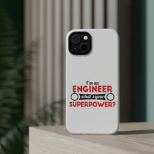 DistinctInk ToughCase for Apple iPhone, Compatible with MagSafe Charging - I'm an Engineer What's Your Superpower