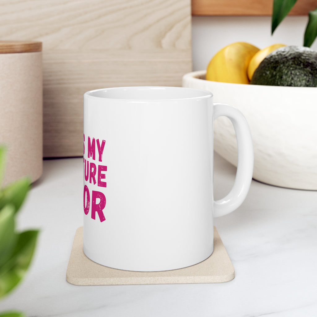 Glossy White Coffee / Tea Mug - Pink is My Signature Color, view 7