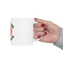 DistinctInk Glossy White Coffee / Tea Mug - Basketball There is No Off Season