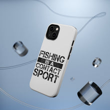 DistinctInk ToughCase for Apple iPhone, Compatible with MagSafe Charging - Fishing is a Contact Sport