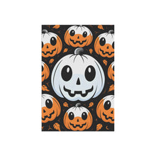 DistinctInk Garden & House Banner / Flag with Ghost Skeleton Cartoon Pumpkin Design for Halloween
