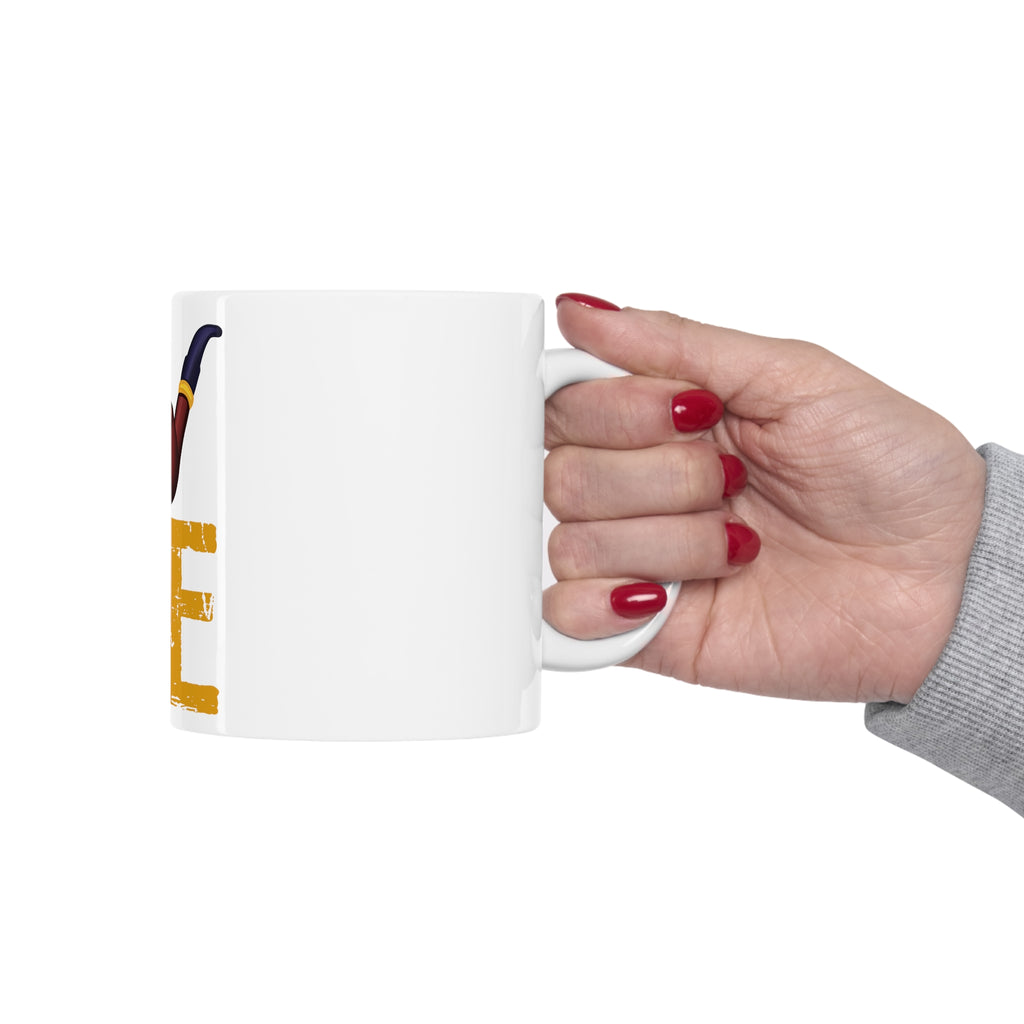 Glossy White Coffee / Tea Mug - Love Pipe Smoking, view 12