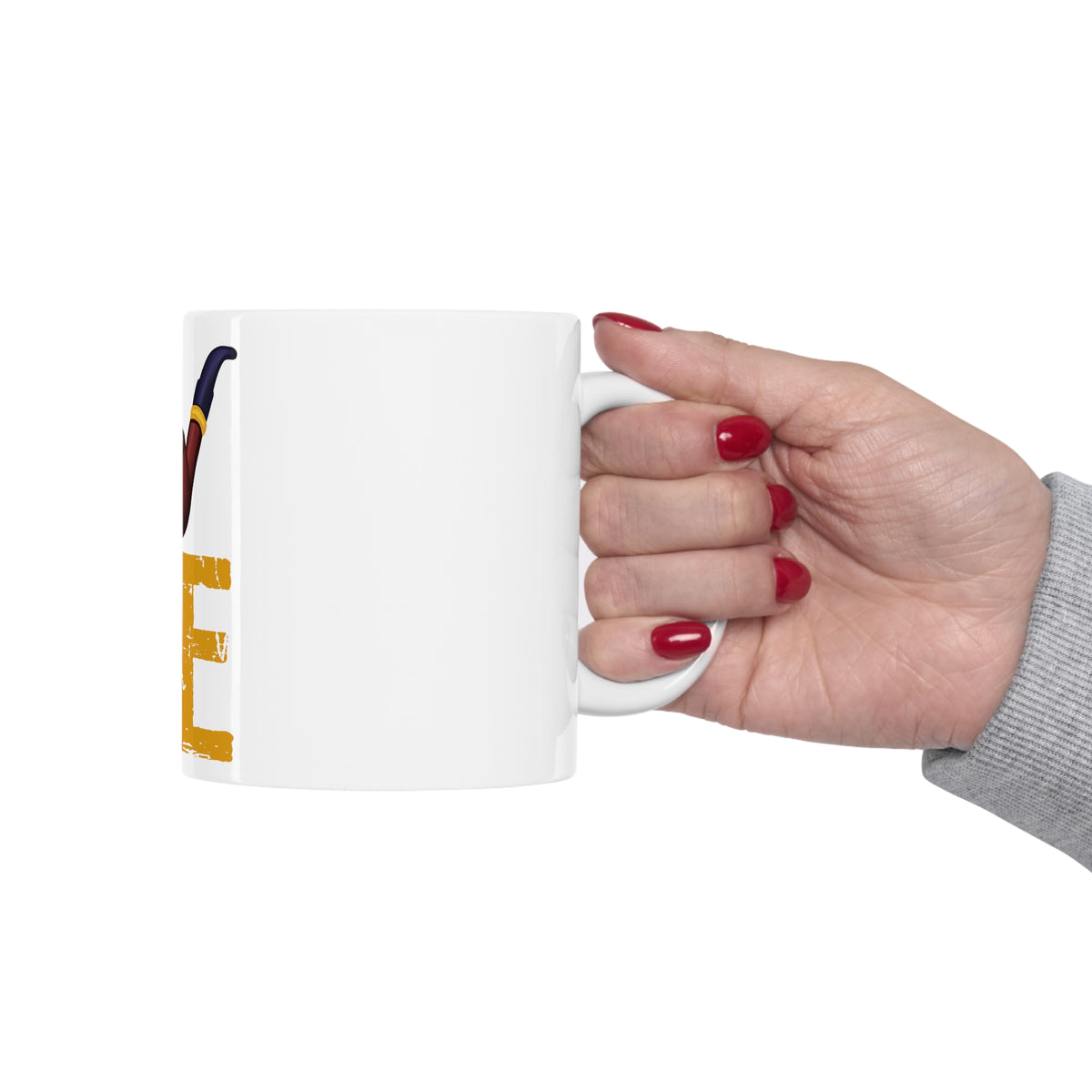 Glossy White Coffee / Tea Mug - Love Pipe Smoking, view 12