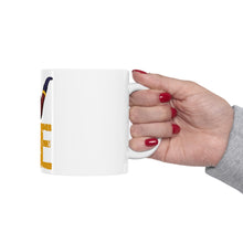 DistinctInk Glossy White Coffee / Tea Mug - Love Pipe Smoking