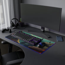 DistinctInk LED Gaming Mouse Pad with Trick or Treat Fun Design for Halloween