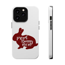 DistinctInk ToughCase for Apple iPhone, Compatible with MagSafe Charging - Proud Bunny Mom - Rabbit