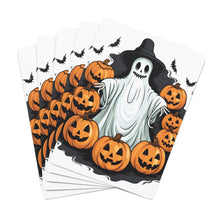 DistinctInk Playing / Poker Cards with Ghost Skeleton Pumpkins Pattern Design for Halloween