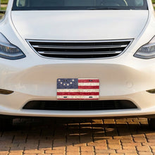 Betsy Ross 13-Star Flag aluminum front license plate