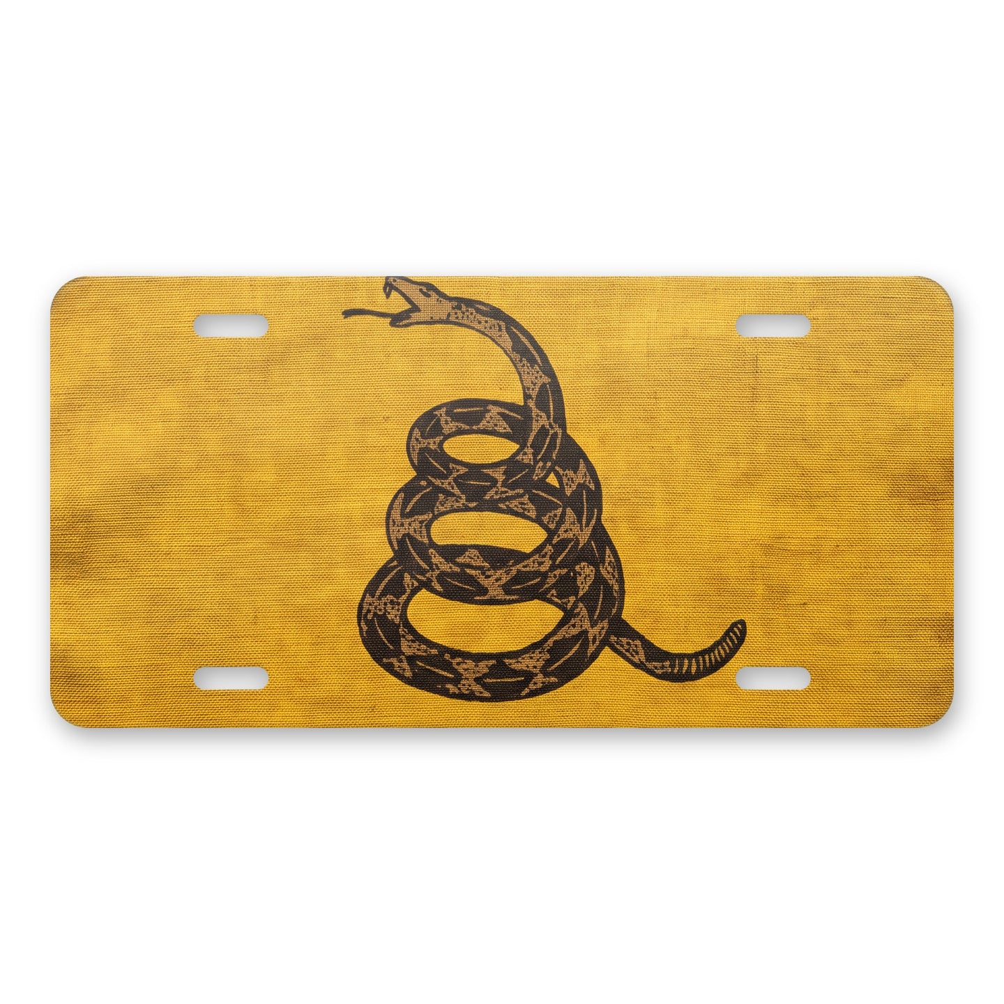 Don't Tread On Me aluminum front license plate