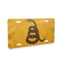 Don't Tread On Me aluminum front license plate