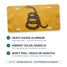 Don't Tread On Me aluminum front license plate