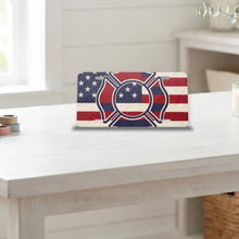 Firefighter Maltese Flag aluminum front license plate