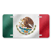 Mexico Flag Pride aluminum front license plate