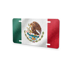 Mexico Flag Pride aluminum front license plate