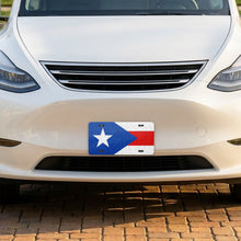 Puerto Rico Flag Pride aluminum front license plate