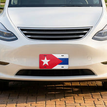 Cuba Flag Pride aluminum front license plate