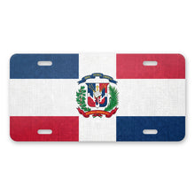 Dominican Republic Flag Pride aluminum front license plate