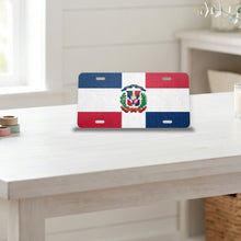 Dominican Republic Flag Pride aluminum front license plate