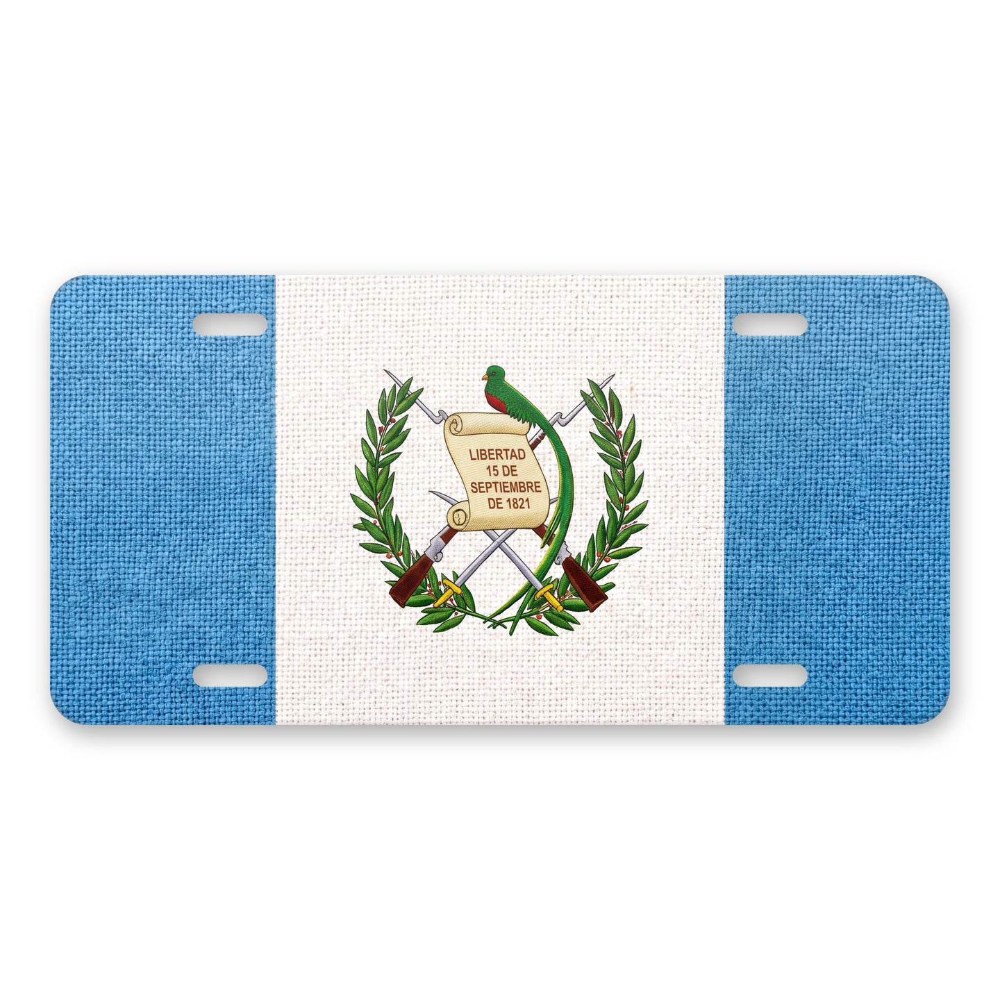 Guatemala Flag Pride aluminum front license plate