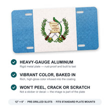 Guatemala Flag Pride aluminum front license plate