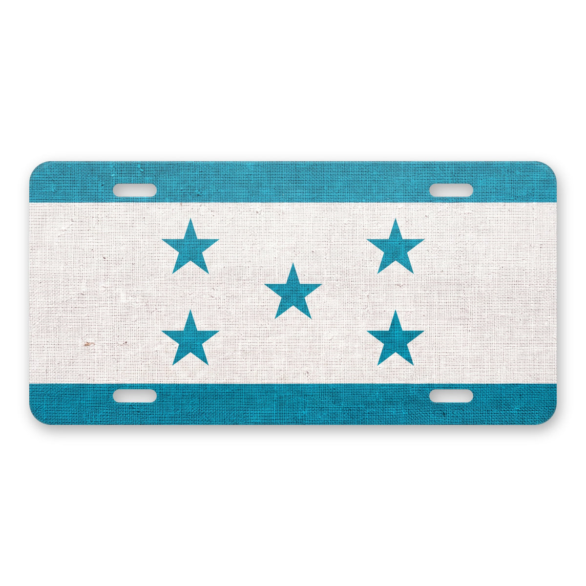 Honduras Flag Pride aluminum front license plate