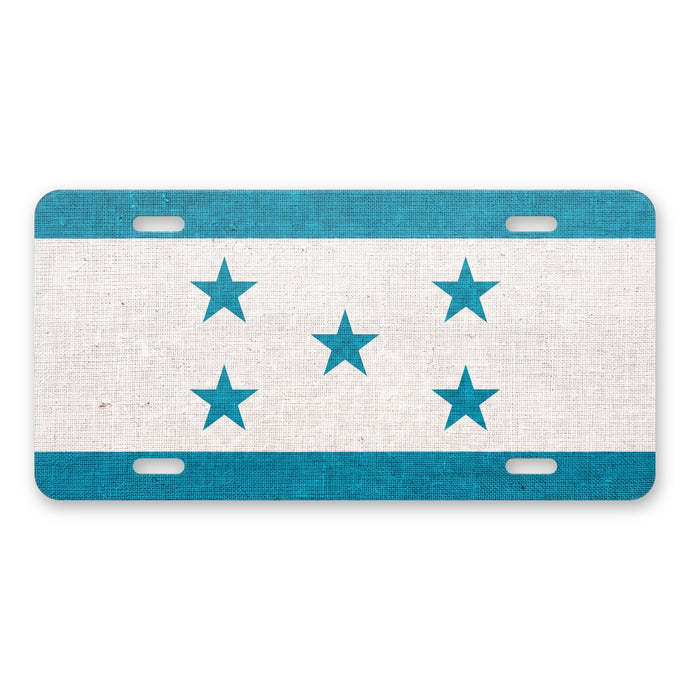 Honduras Flag Pride aluminum front license plate