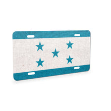 Honduras Flag Pride aluminum front license plate