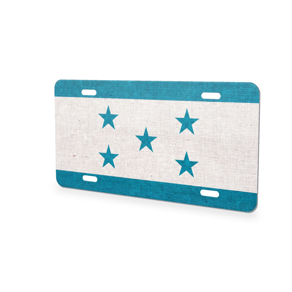 Honduras Flag Pride aluminum front license plate
