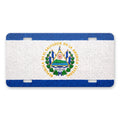 El Salvador Flag Pride aluminum front license plate