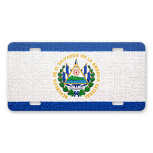 El Salvador Flag Pride aluminum front license plate
