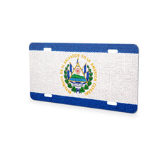 El Salvador Flag Pride aluminum front license plate