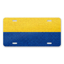 Colombia Flag Pride aluminum front license plate