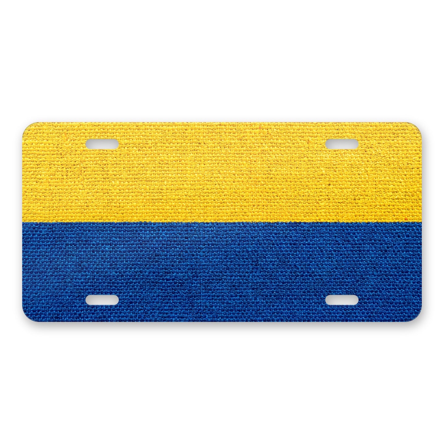 Colombia Flag Pride aluminum front license plate