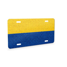 Colombia Flag Pride aluminum front license plate