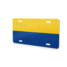 Colombia Flag Pride aluminum front license plate