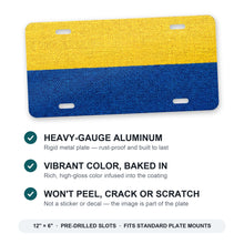 Colombia Flag Pride aluminum front license plate
