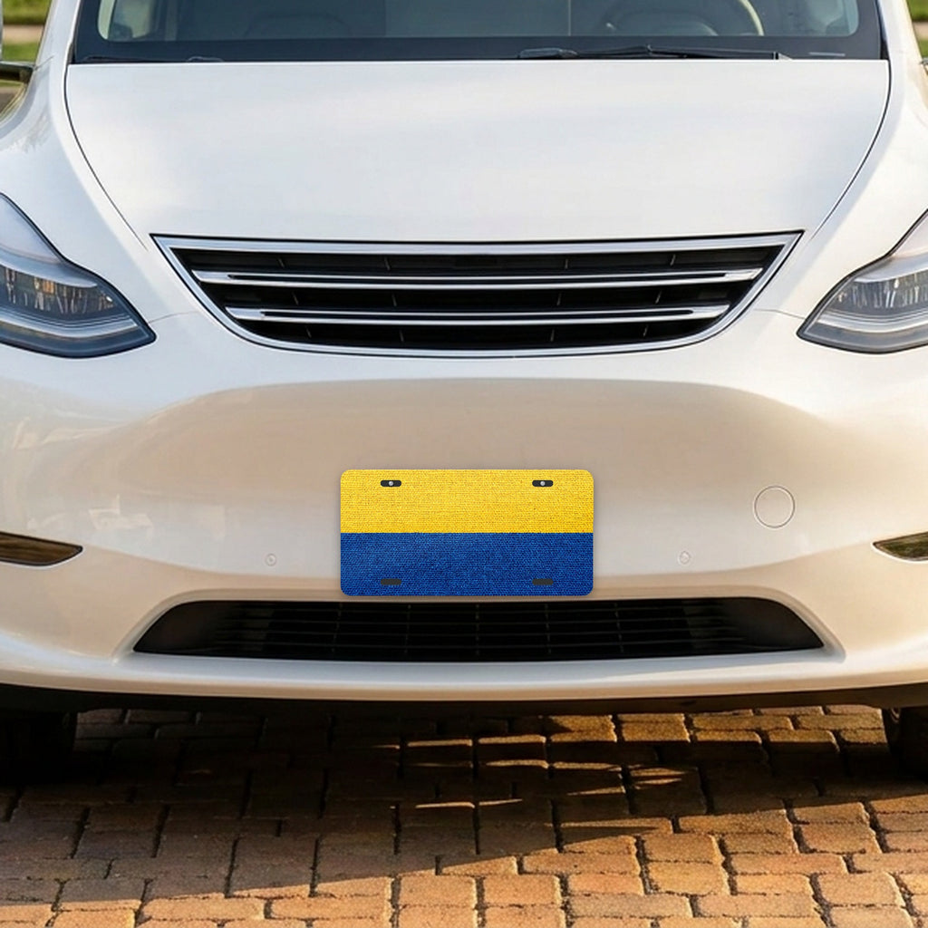 Colombia Flag Pride aluminum front license plate